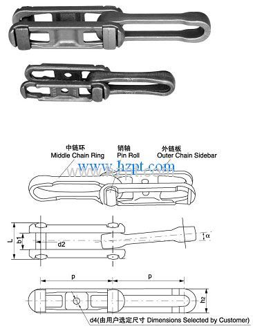 Forged Detachable Chain  678 698 698H   For Automotive  Metallurgy  Appliance Food And Other Industries